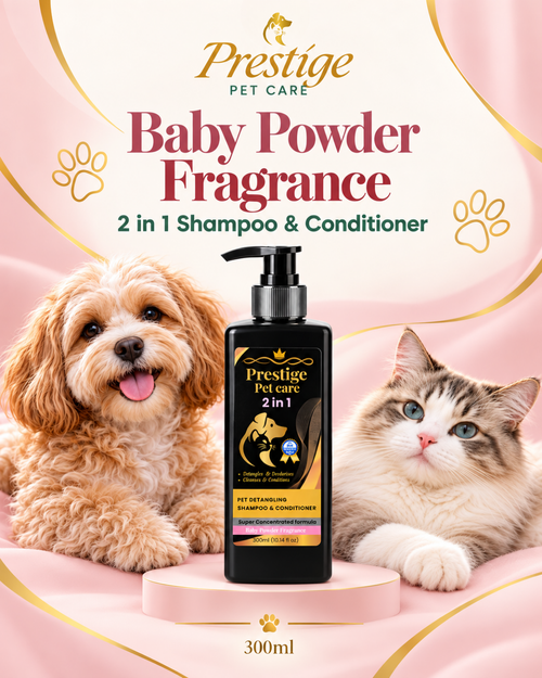 Pet Care 2-in-1 Pet Detangling Shampoo & Conditioner,  experience for a beautifully soft, fresh and manageable coat.